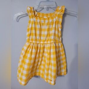 Carter's Yellow Plaid Easter Dress Spring Summer Size 3t